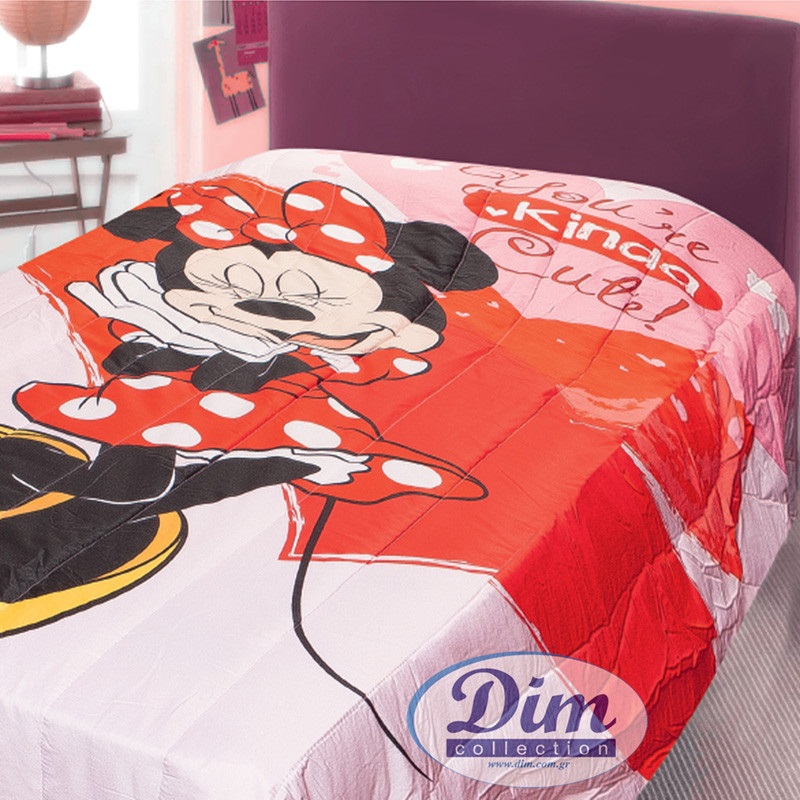 Aπαλό Κουβερλί Disney Minnie 160X250