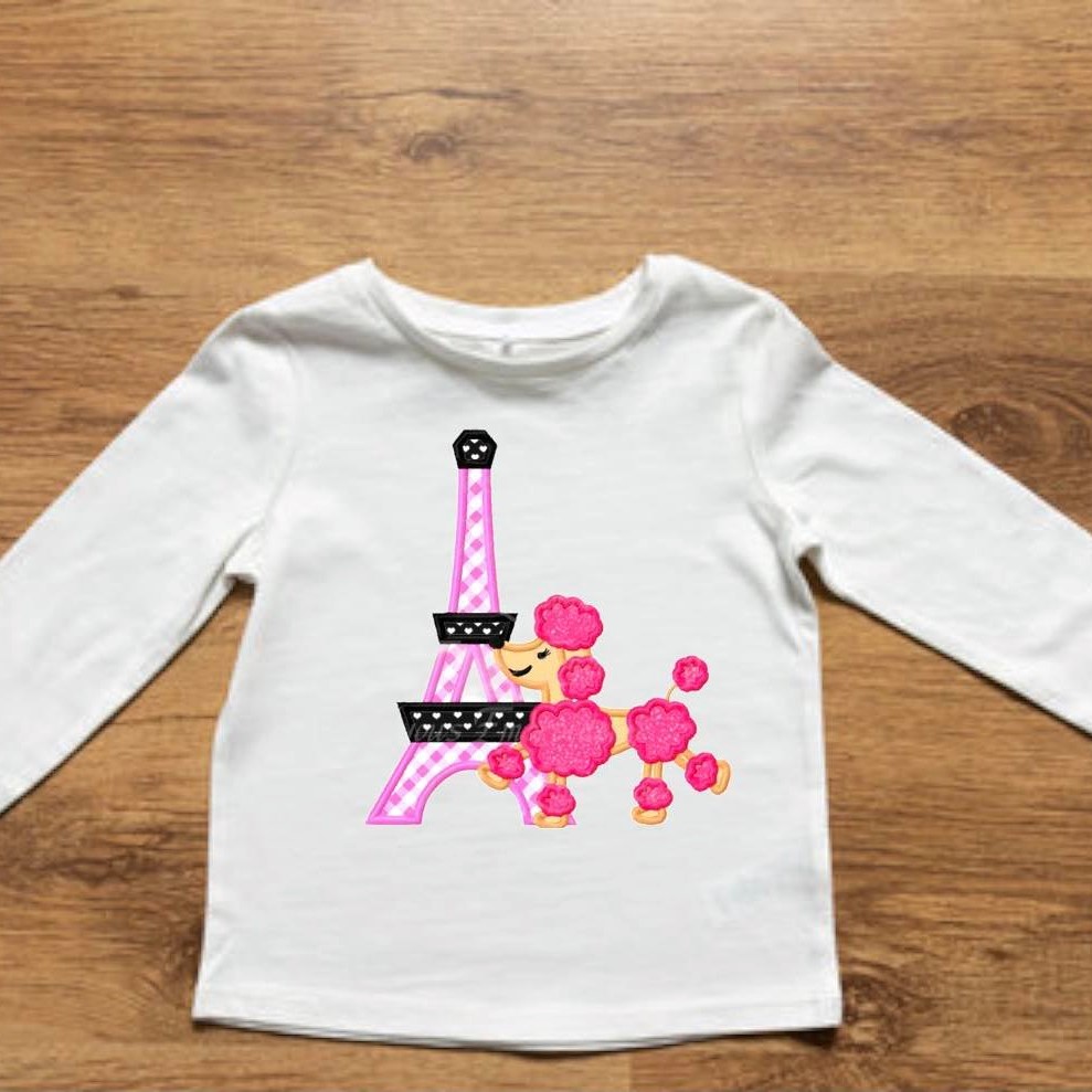 T-Shirt με κεντημένο σχέδιο Paris