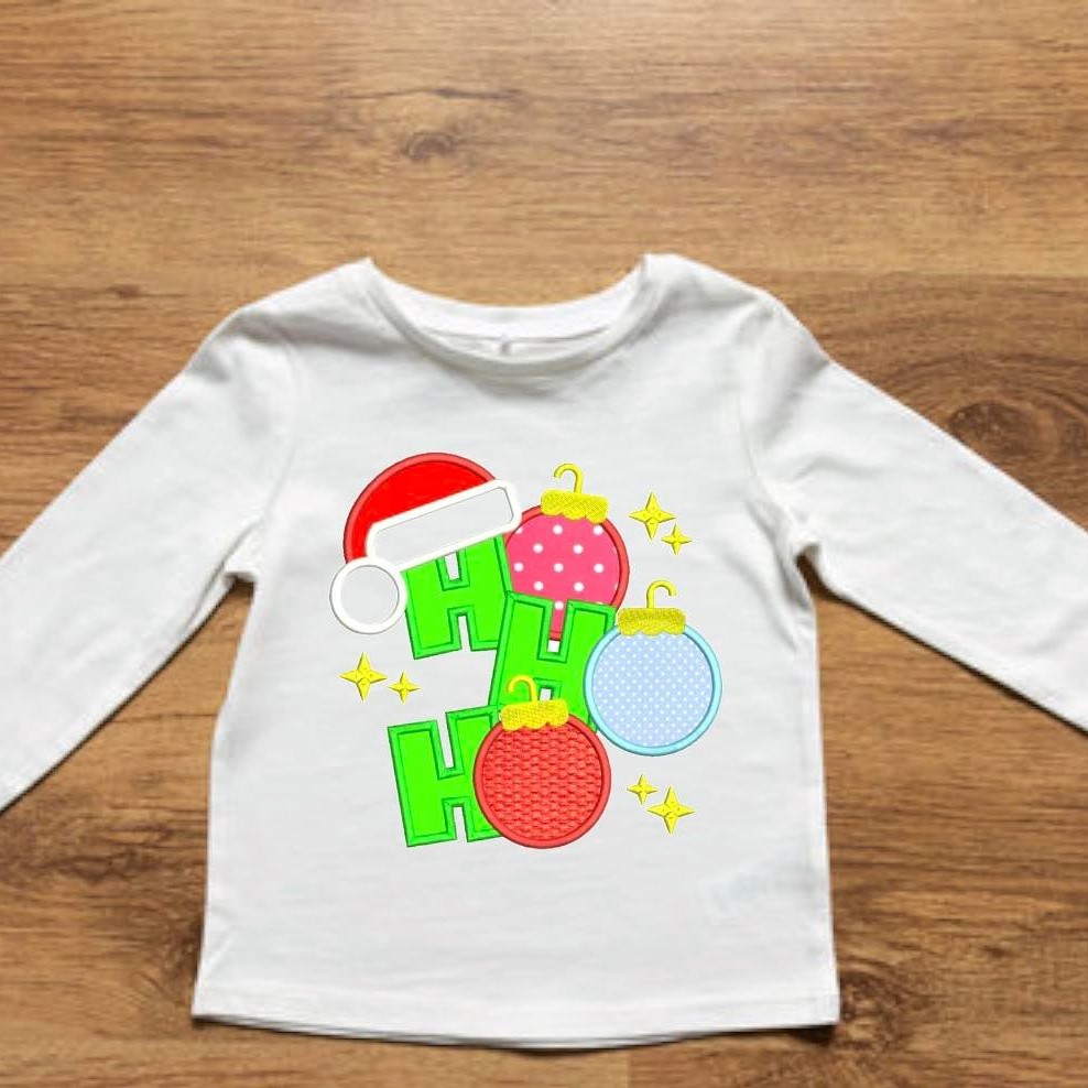 T-Shirt με κεντημένο σχέδιο Ho Ho Ho