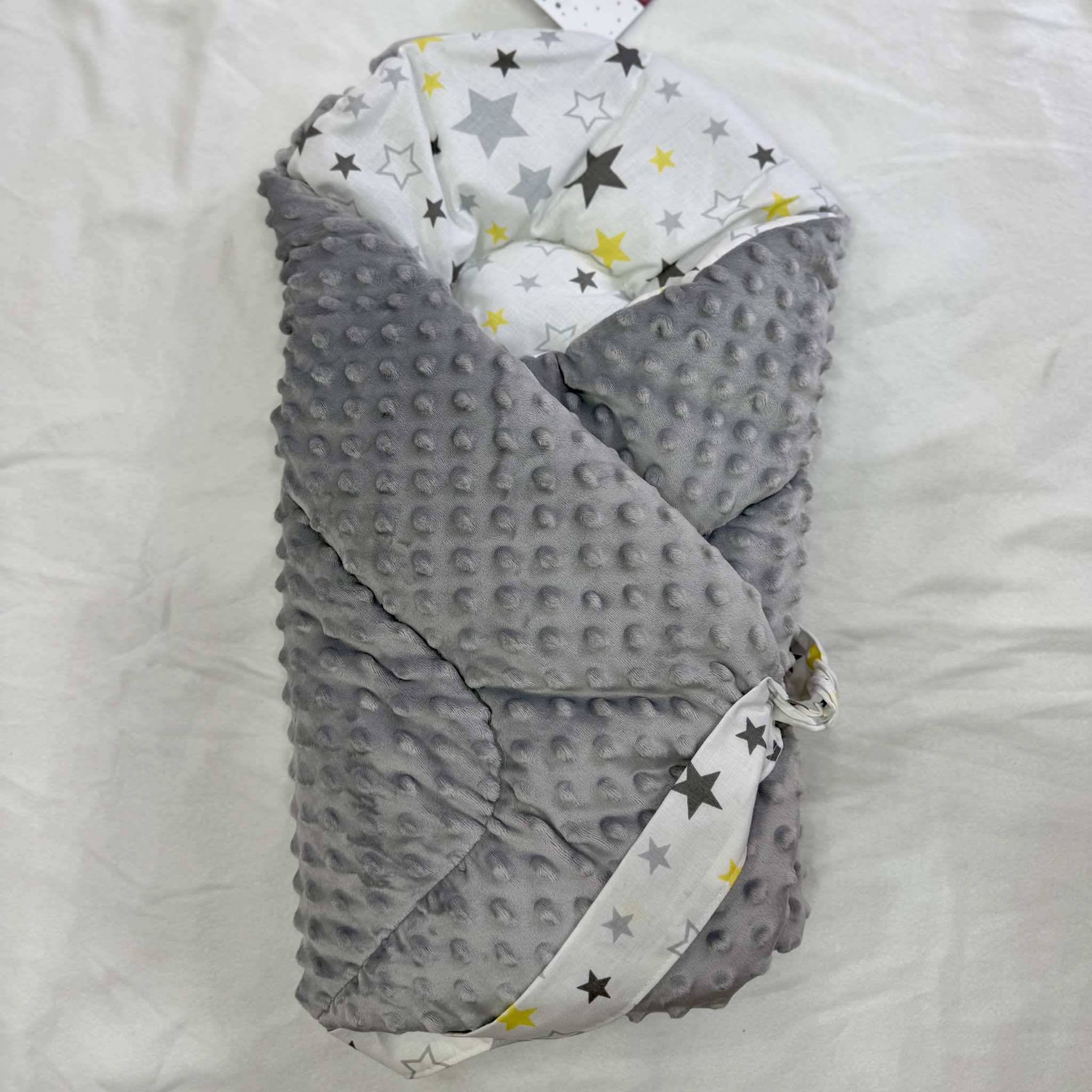 Βρεφική Κουβέρτα Αστέρια με κεντημένο Όνομα