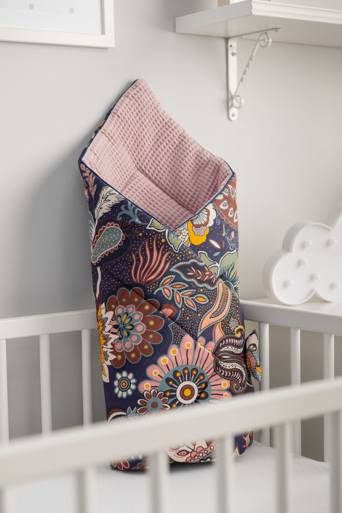 Waffle Boho Dusty Rose με κεντημένο Όνομα