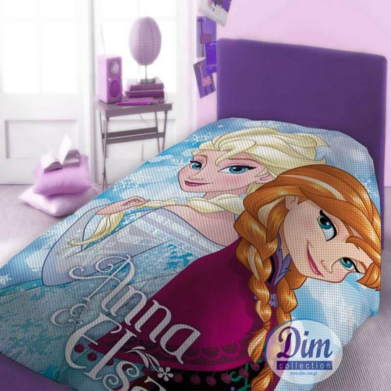 Aπαλή και δροσερή Κουβέρτα Πικέ Disney Frozen 160X240 