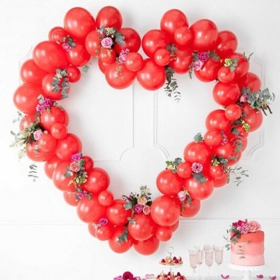 Σετ κατασκευής μπαλονιών – Κόκκινη Καρδιά (68 τεμ)