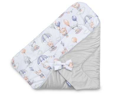 Βρεφική Κουβέρτα Μπαλόνια με κεντημένο Όνομα