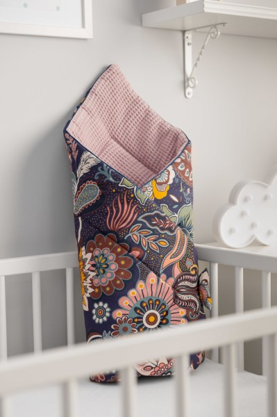 Waffle Boho Dusty Rose  με κεντημένο Όνομα