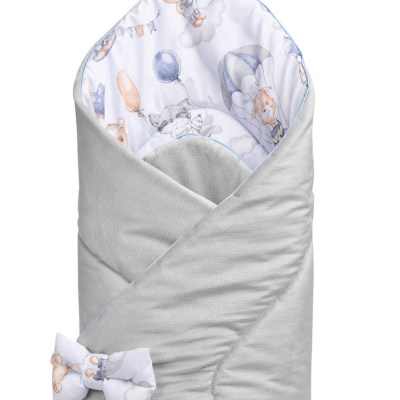 Βρεφική Κουβέρτα Μπαλόνια με κεντημένο Όνομα