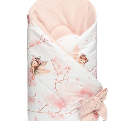 Βρεφική Κουβέρτα Νεραίδες με κεντημένο Όνομα