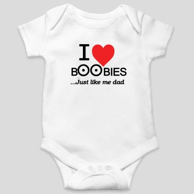 Φορμάκι με εκτύπωση I Love Boobies
