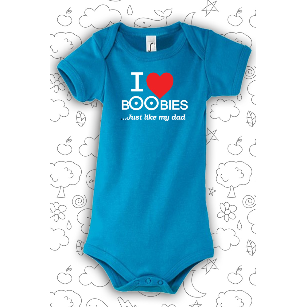 Φορμάκι με εκτύπωση I Love Boobies