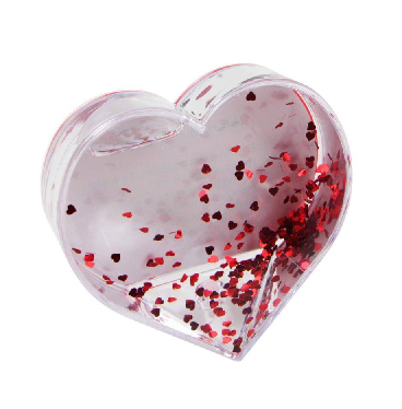 Photo Snow Globe 89 x 75 mm – Heart Glitters